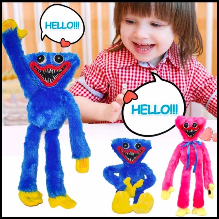 Boneka Stuffed Plush Huggy Wuggy Game Poppy Untuk Hadiah Halloween
