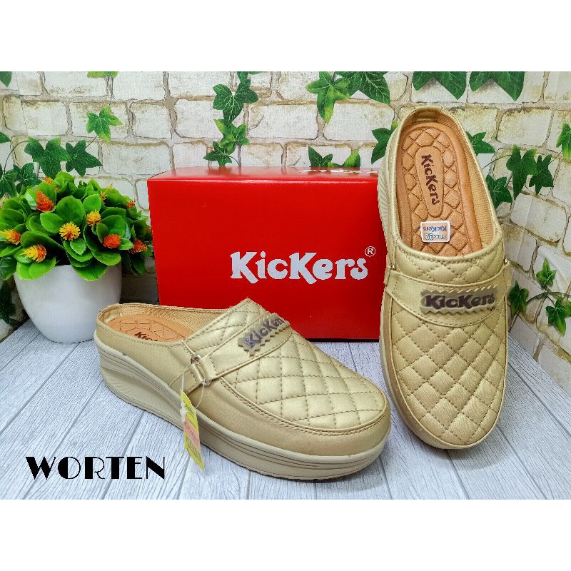 Sepatu sandal wedges kickers terbaru/Sandal wedges wanita terbaru