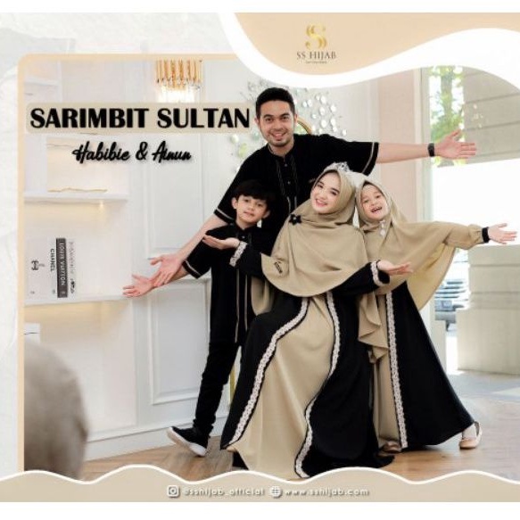 READY STOCK BAJU COUPLE SARIMBIT KELUARGA HABIBIE AINUN BY SS HIJAB