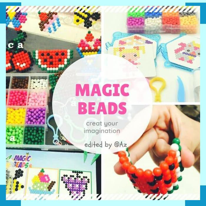 Mainan Edukasi Anak Abaca Magic Beads