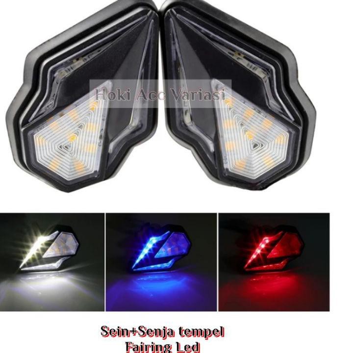✰saleE어 Lampu Sen Sein Tempel Led Running + Senja Motor Cbr 150r R15 V3 Vixion Ninja RR Gsx |{<ค~ค>}