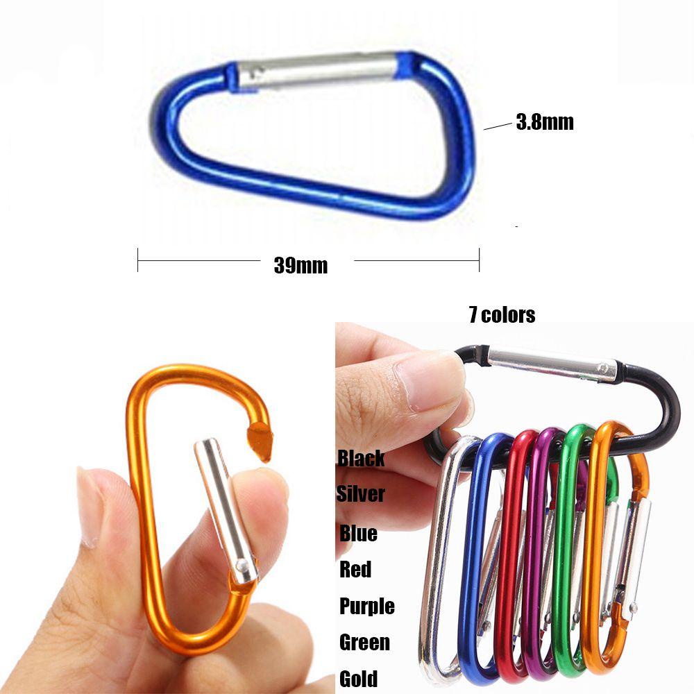 CHOOKYY Chookyy 5/10pcs Gesper Panjat Kualitas Tinggi Peralatan Safety Alloy Carabiner