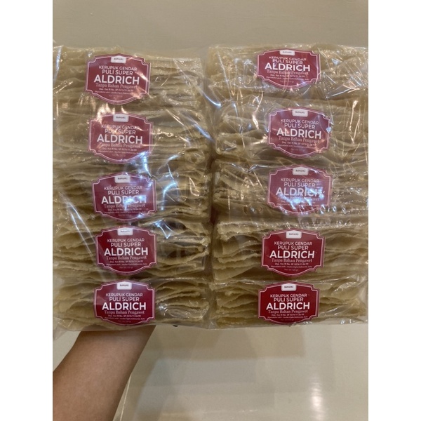 

Kerupuk Gendar Karak Puli Super Aldrich 1 kg Isi 10 Pack Rasa Bawang
