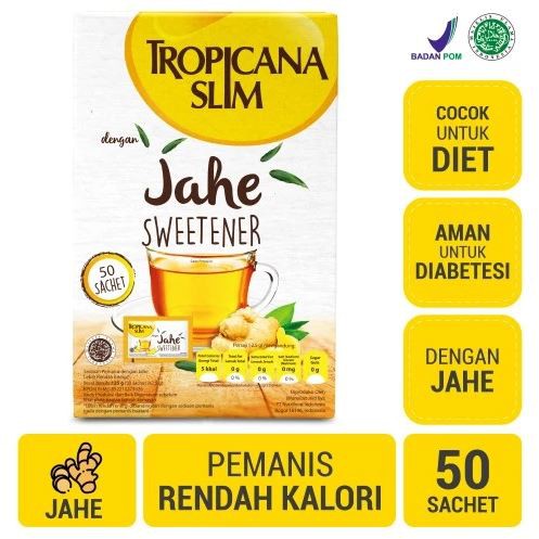 

❤️ Albani ❤️ Tropicana Slim Jahe Sweetener Kemasan Box 50 Sachet - Pengganti Gula - Imun Booster