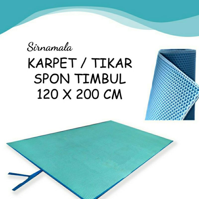 TIKAR / KARPET / MATRAS PLASTIK SPON BENTOL TIMBUL