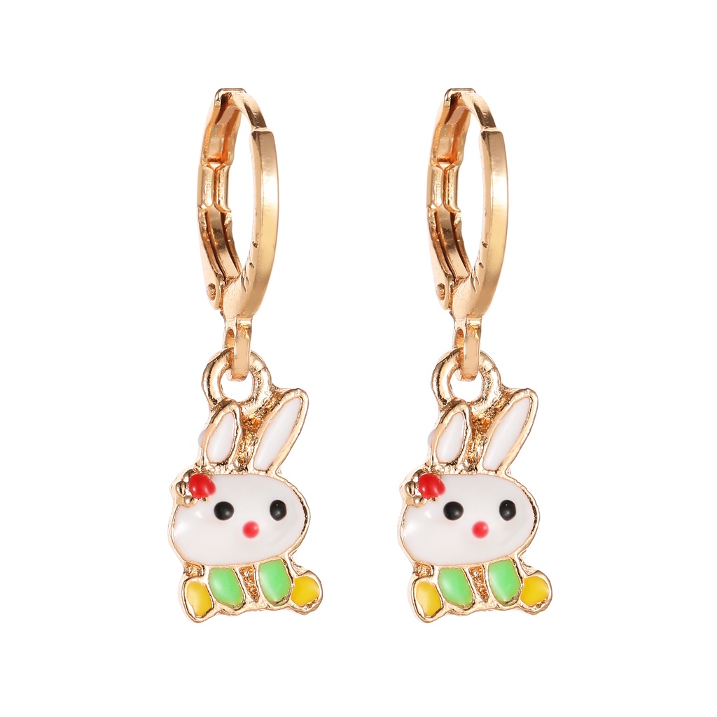 set perhiasan anak titanium anti karat hellokitty kalung titanium wanita anting titanium anti karat gelang wanita D436