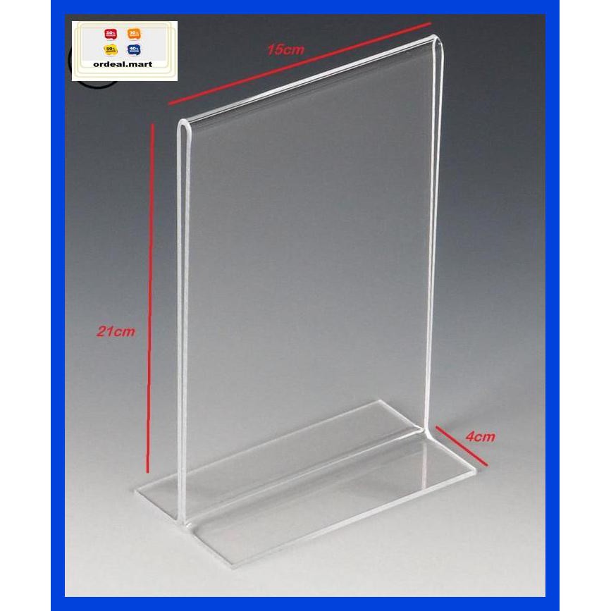 

6Rtiut7- Acrylic Tent Holder / Akrilik Tent Card A5 Tempat Brosur Meja 5Ea5W5-