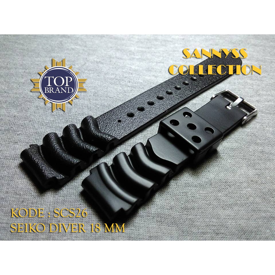 STRAP TALI JAM SEIKO DIVER 18 MM