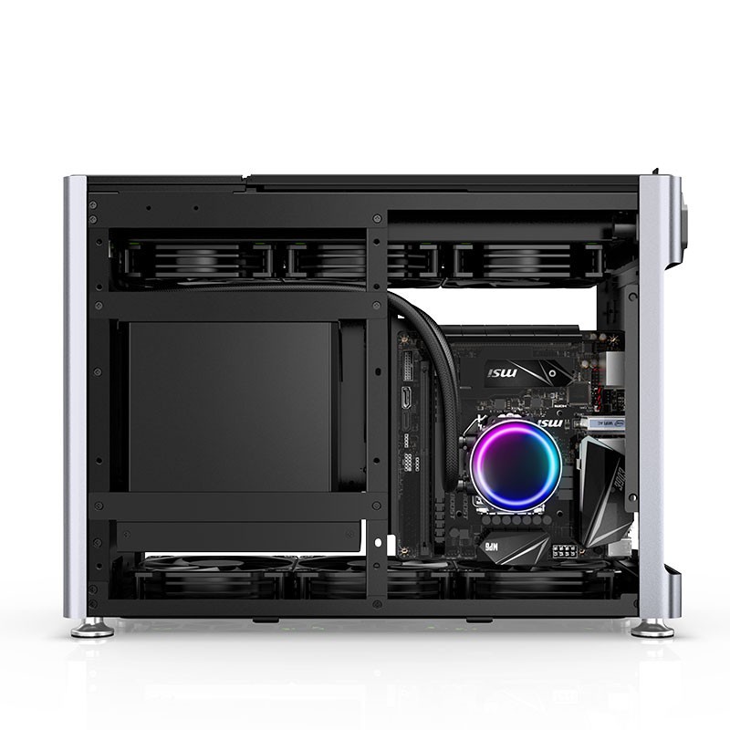 Casing JONSPLUS i100 Pro-A Silver - ITX Case - No Side Window