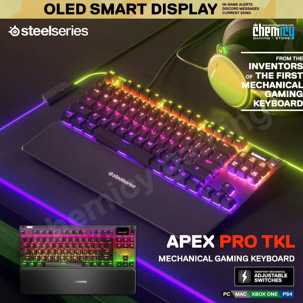 Steelseries Apex Pro TKL Omnipoint RGB Mechanical Gaming Keyboard