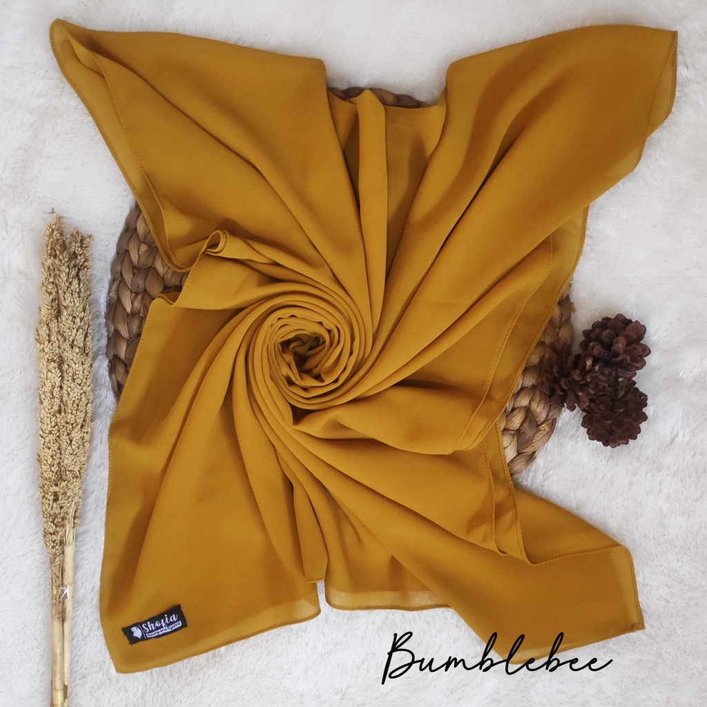 HIJAB PASHMINA DIAMOND ITALIANO 180x75 JAHIT TEPI, JILBAB PASHMINA, PASMINA DIAMOND-Bumblebee