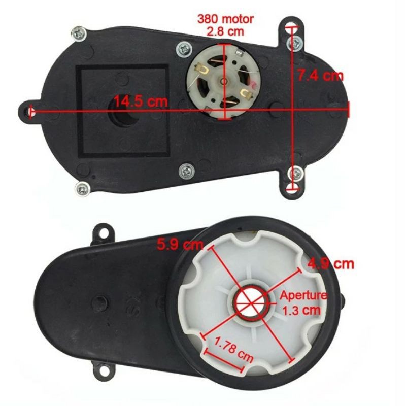 Gearbox Stir Set Model Kembang Mobil Mainan Aki Anak