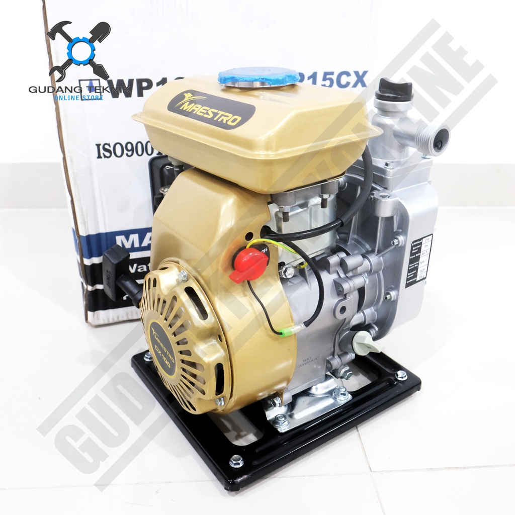 (MAESTRO) Water Pump 1&quot; 1.5&quot; MAESTRO WP10CX WP15CX / Mesin Waterpump Alkon Pompa Air Irigasi Sawah 1 1,5 Inch WP 10 15 CX MAESTRO