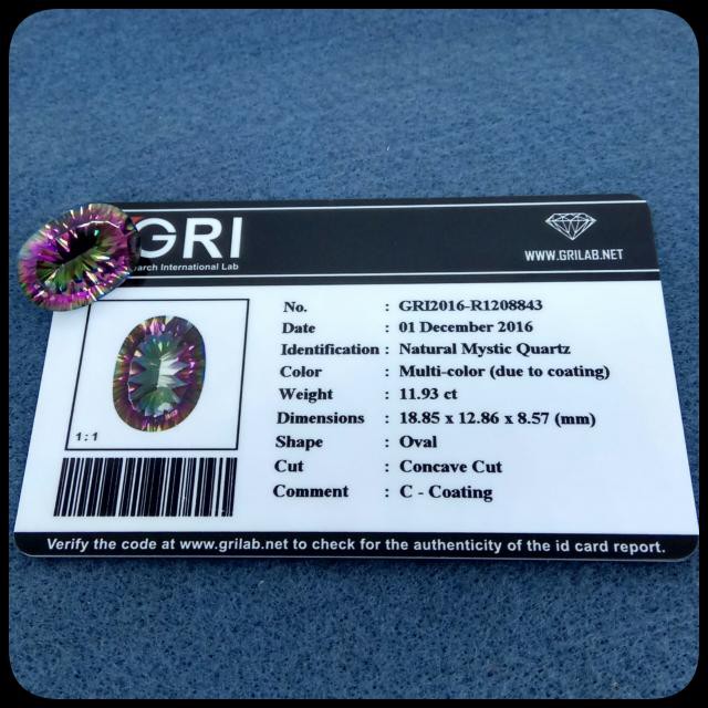 CINCIN BATU AKIK PERMATA NATURAL MYSTIC RAINBOW QUARTZ RING ALPAKA SUPER GLAMOUR