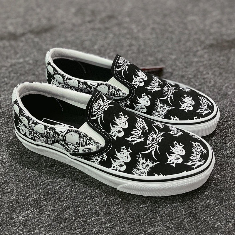 Vans Slip On Forgotten Bones - Black/True White