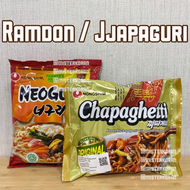 

Ramdon Jjapaguri Chapaguri Bundling Package Neoguri Chapaghetti Instant Ramen Ramyun Nongshim korea