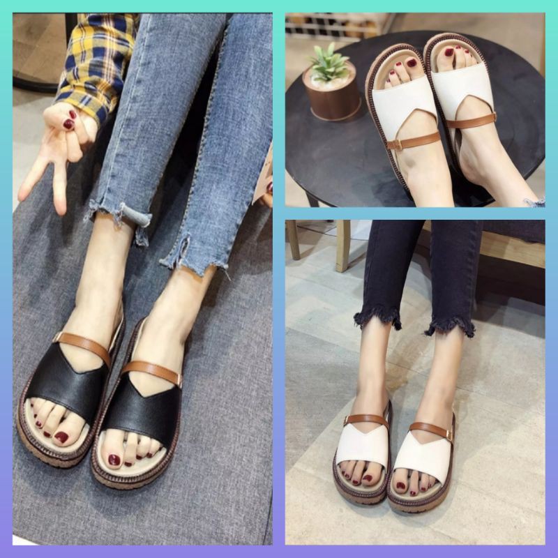 mqstars-Sandal Slip Tali Wanita Sendal Birken.azr.01