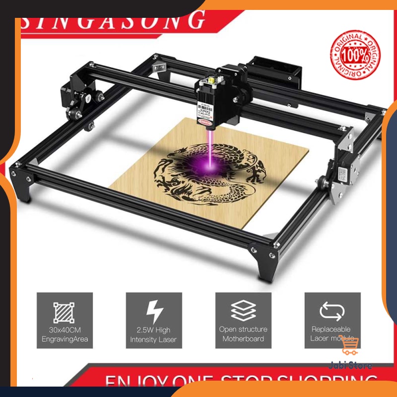 Mesin Grafir Engraver Printer CNC 3018 3D Ukir Laser Engraving Gravir Alat Mesin Akrilik Listrik Ful