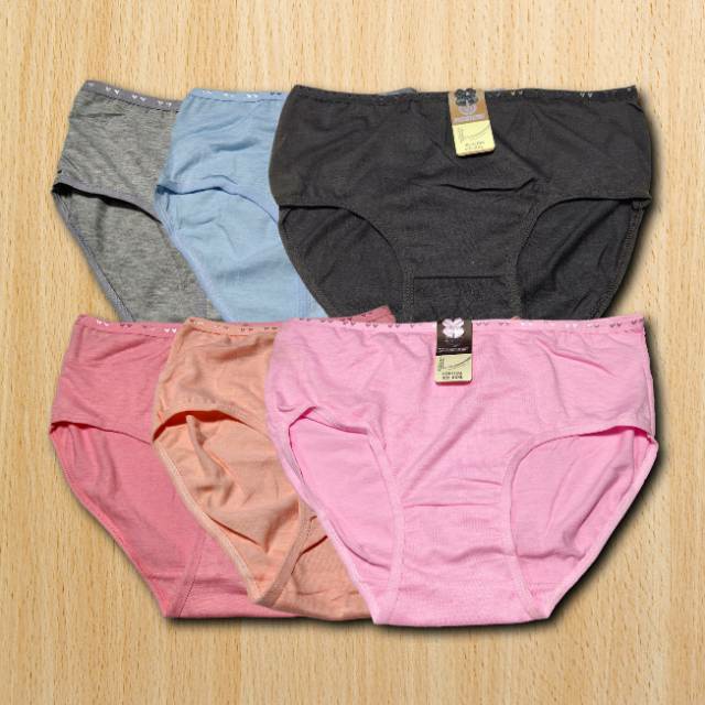 (12pcs)CD SAY YES/VERSINI | Celana Dalam Wanita Lusinan Murah Berkualitas Katun Midi || Bwr