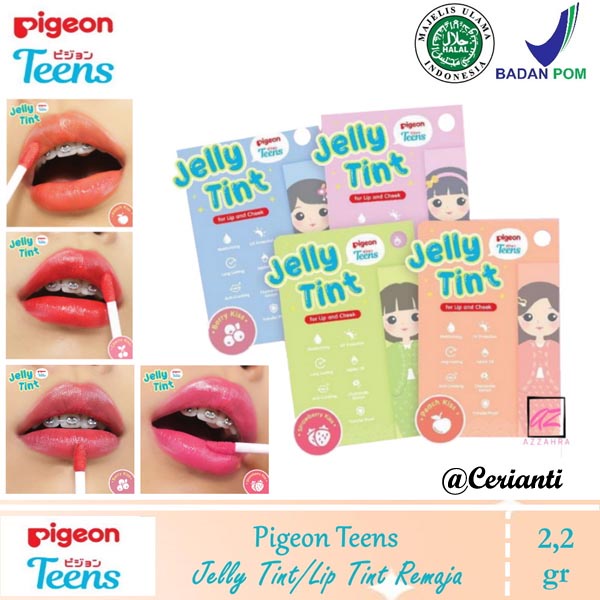 PIGEON Teens Jelly Tint 2.2gr | Lip and Cheeck Pelembab Bibir BPOM | Lip Tint