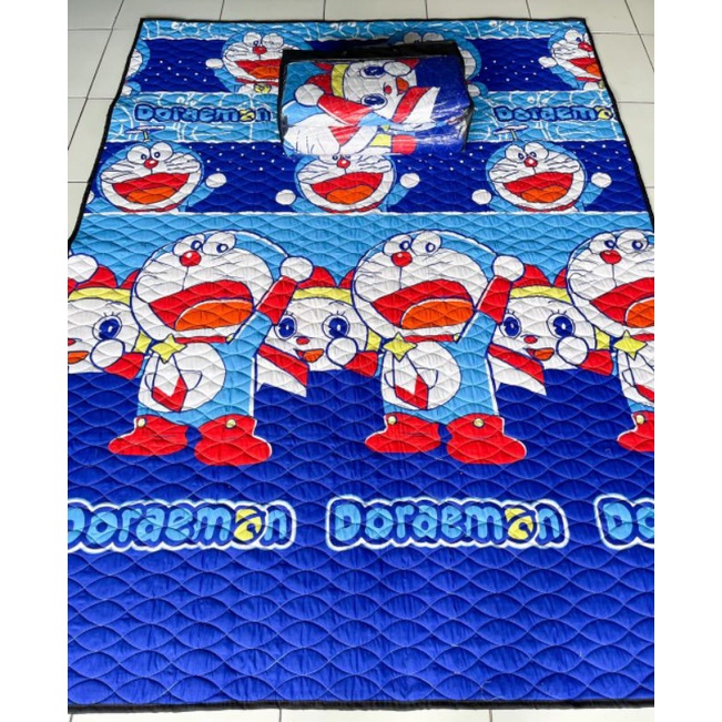 Karpet Lantai Quilting Karakter Doraemon 2 Ukuran JUMBO 230cm X 170cm TERMURAH