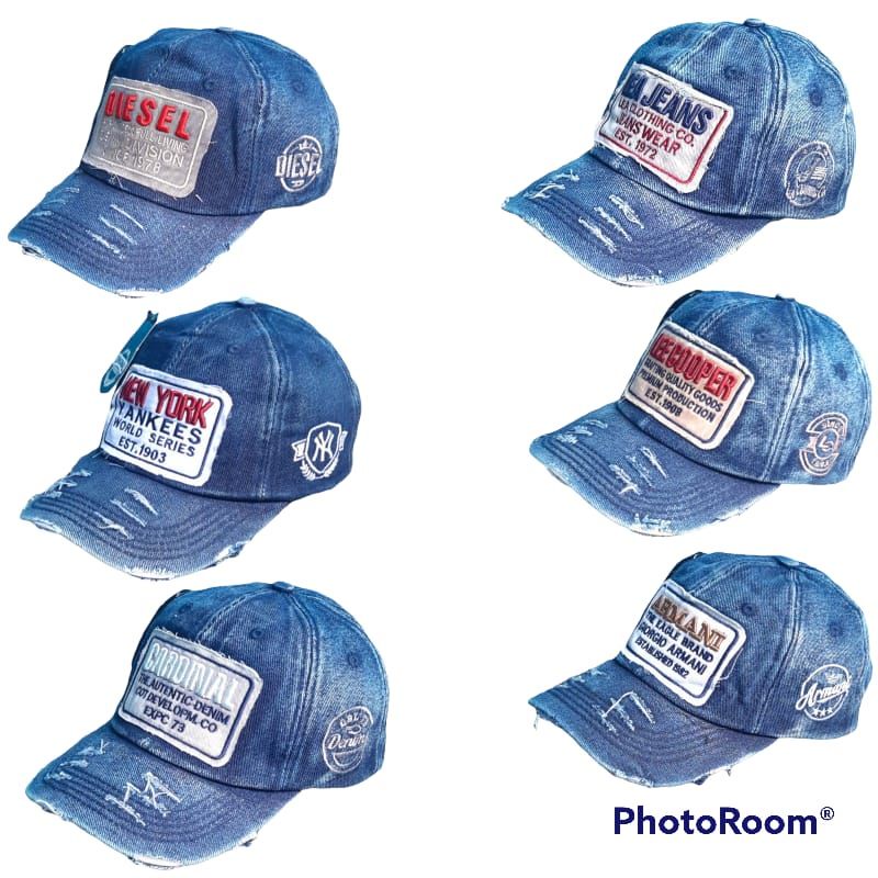 [Bisa Cod] Topi Levis Wash Sobek | Topi Vintage | Topi Baseball Levis Murah