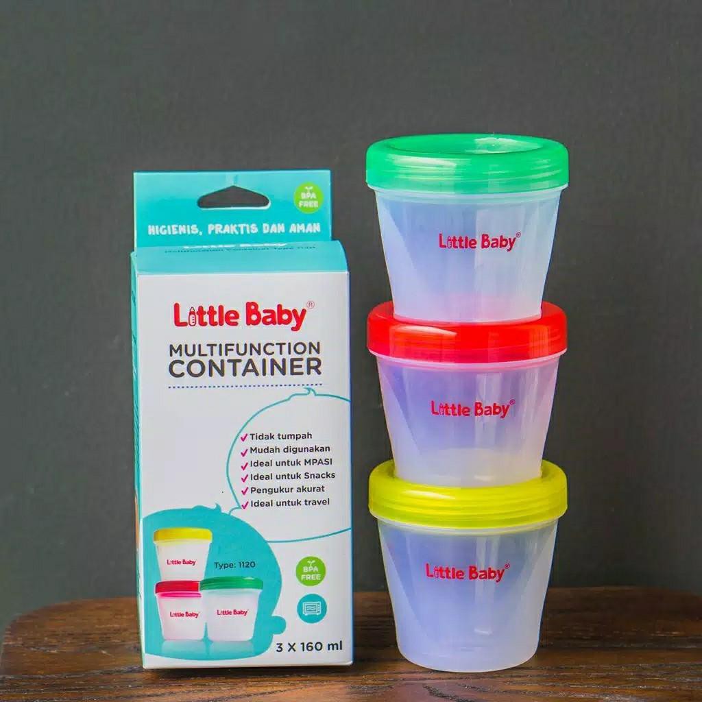 Little Baby Multifunction Container / Food Container / Wadah Mpasi 120ml-160ml isi 3