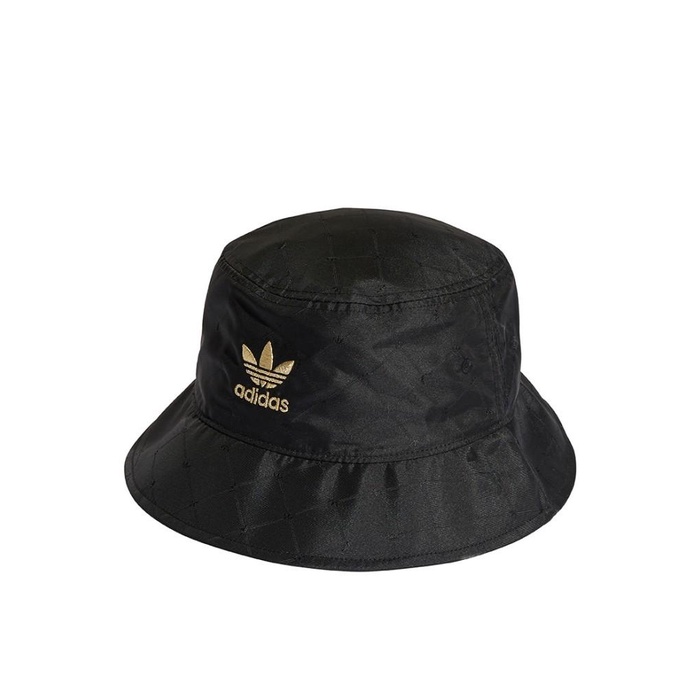 Bucket Hat Adidas Bucket Hat Gold Trefoil 3D Black H09036 Topi Original 100%