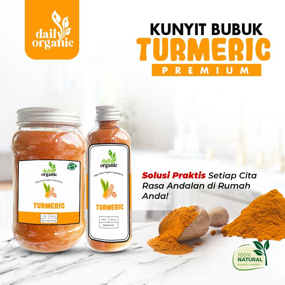 

Tumeric Powder Kunyit Bubuk Premium Bumbu Dapur Daily Organic