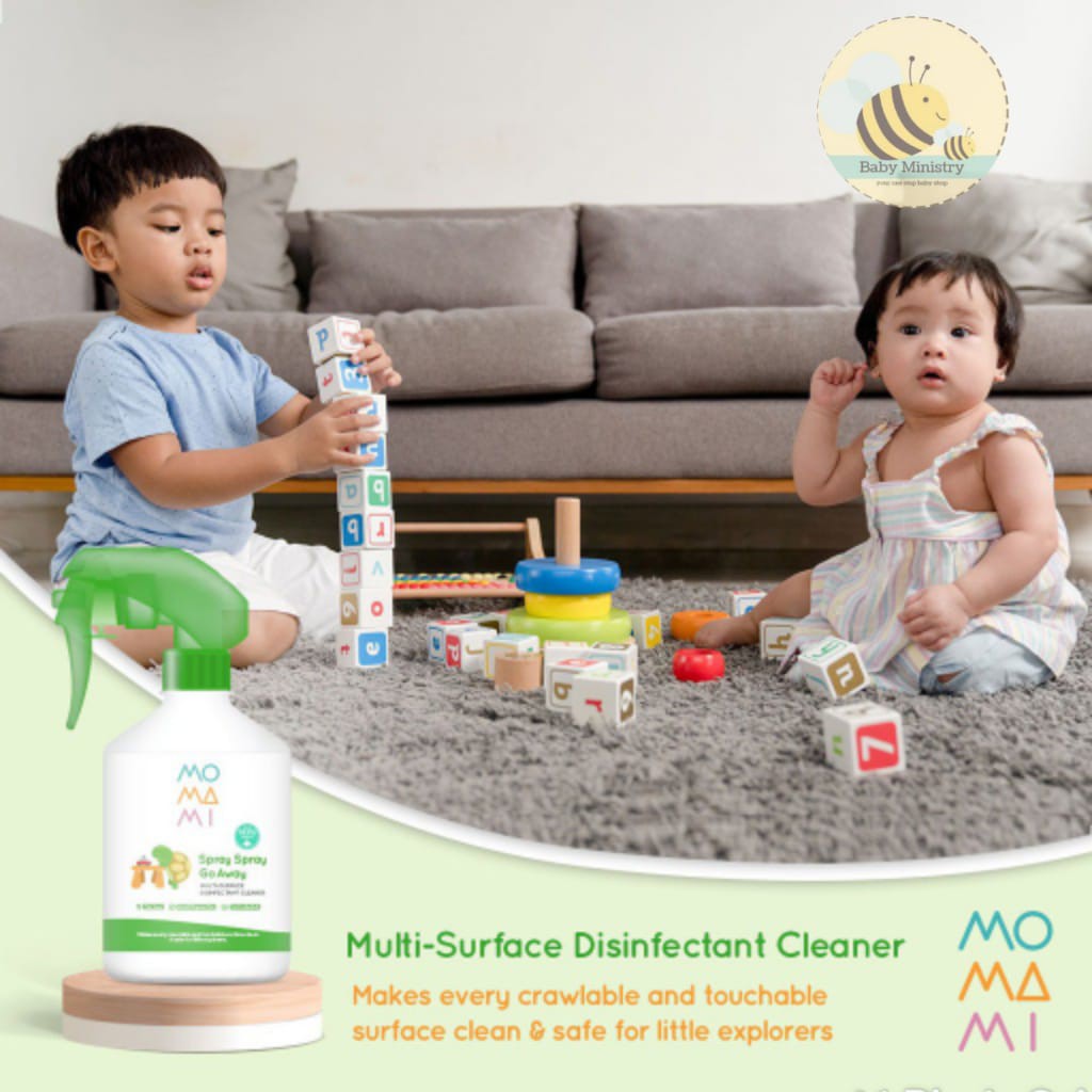 MoMaMi Spray Spray Go Away Multisurface Cleaner Spray 500ml // disinfektan // pembersih high chair