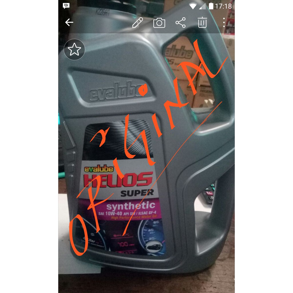 Jual OLI MOBIL EVALUBE HELIOS 10  40 W ORIGINAL RESMI Berkualitas