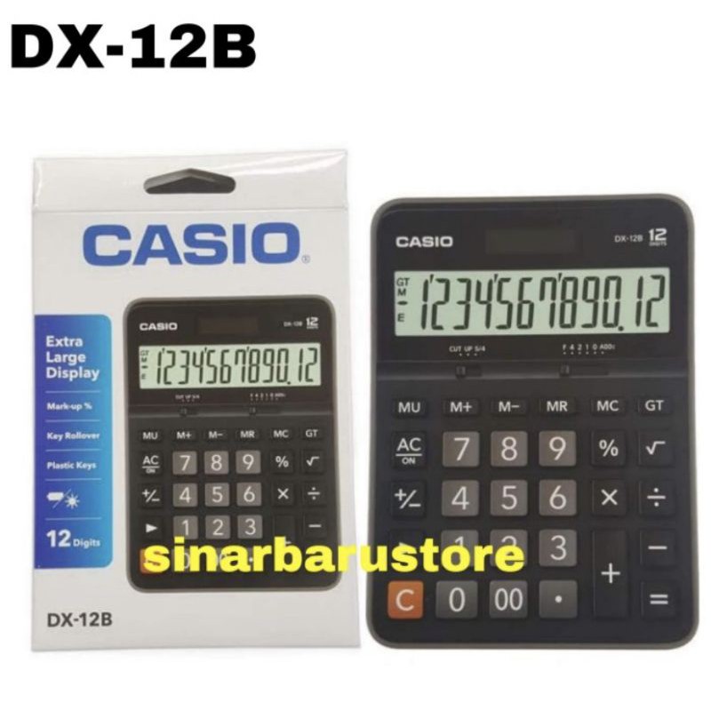 

Kalkulator/Calculator "Casio" Dx-12B 100% Original 12 Digits murah