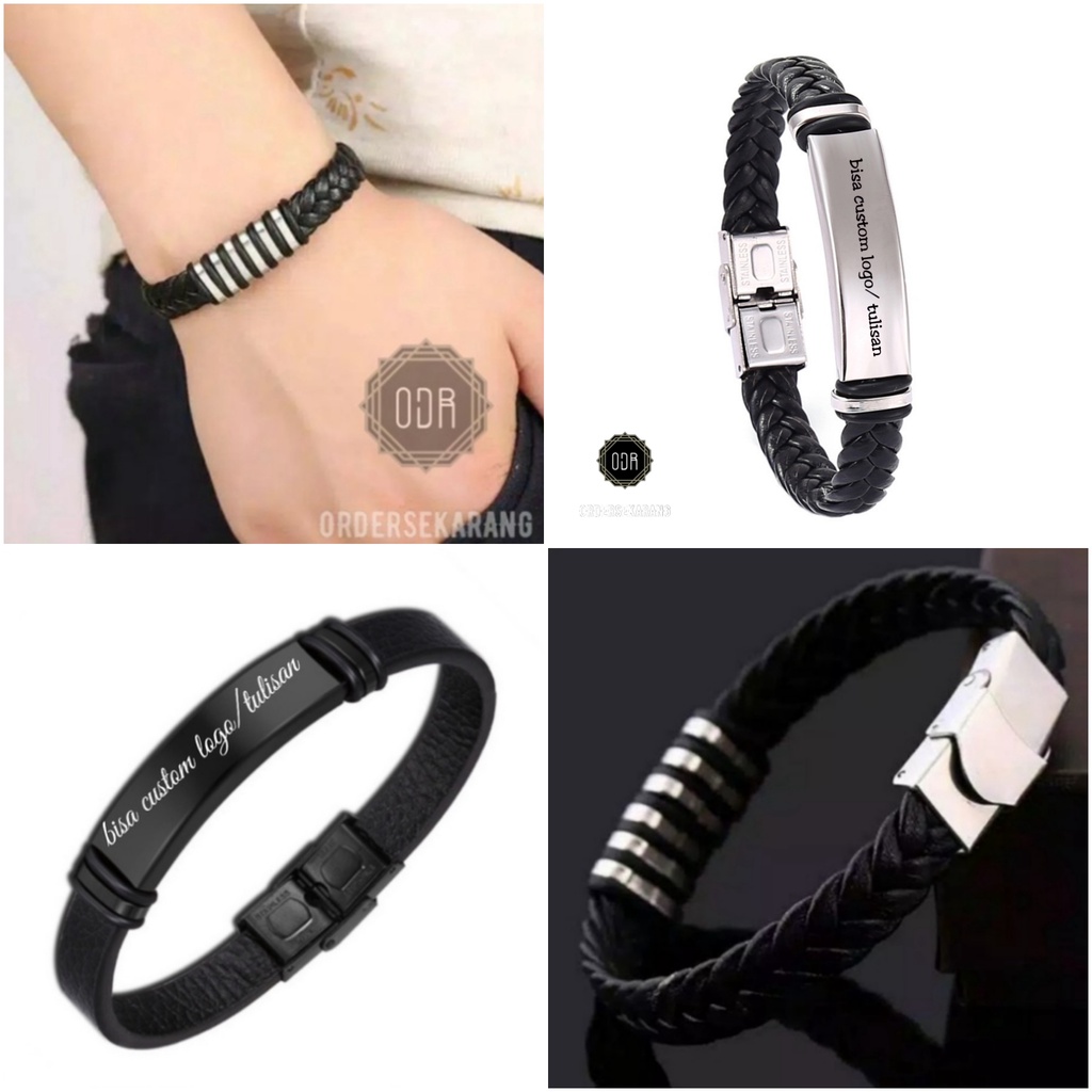 GELANG pria leather for man exclusive kulit