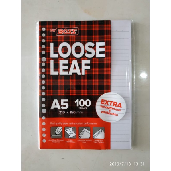 

loose leaf A5 100 sheet # ORH