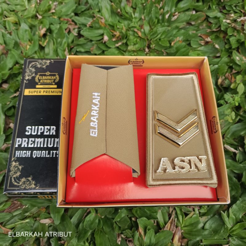 PANGKAT ASN GOLONGAN 2B AKRILIK LIS BORDIR ELBARKAH SUPER PREMIUM