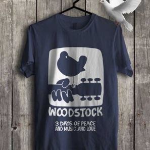 Kaos Sablon Distro WOODSTOCK S - XXL OT DESIGN
