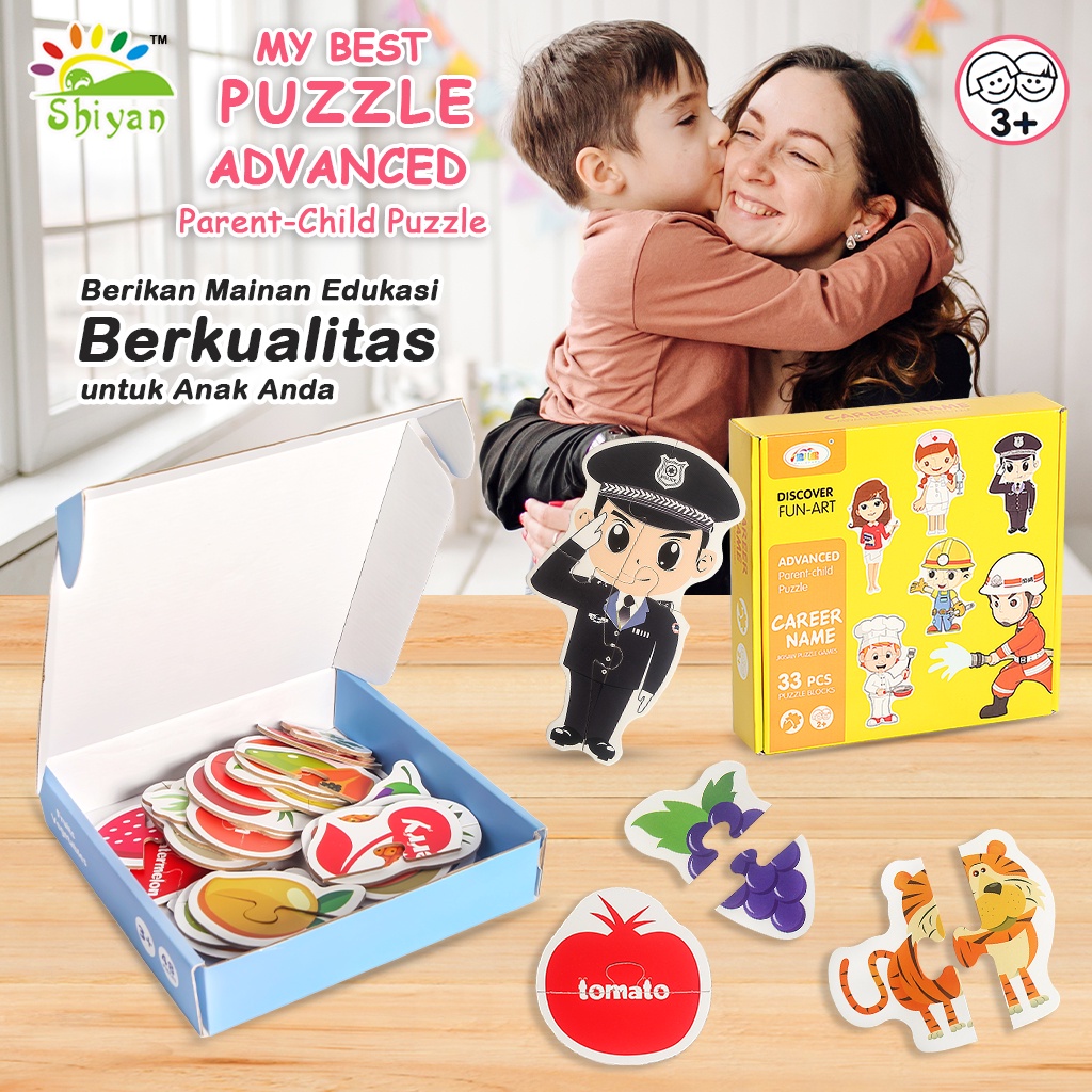 [Shiyan] puzzle berkarakter mainan jigsaw mainan edukasi anak menyatukan gambar karakter jigsaw puzzle children education toys