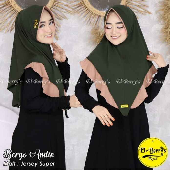 HIJAB JILBAB INSTAN EL BERRY'S ANDIN ORIGINAL