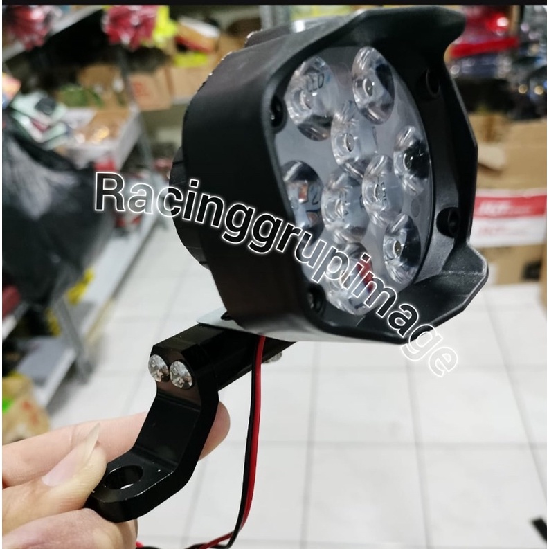 LAMPU TEMBAK SPION MOTOR 9 MATA 10 WAT WATERPROOF LAMPU SOROT LED SPION 9 MATA 10 W LAMPU TEMBAK LED 9 MATA