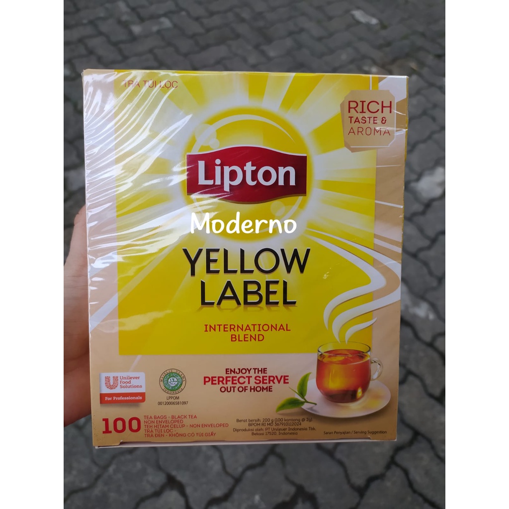 

Lipton yellow label tea non envelope isi 100