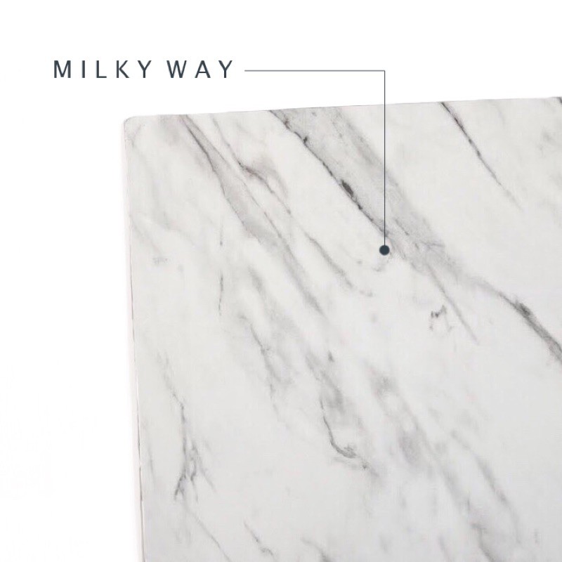 Alas latar background foto produk milky way marble putih gloss waterproof