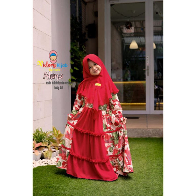 Link PO Gamis Aluna By Victory / Gamis syari anak couple