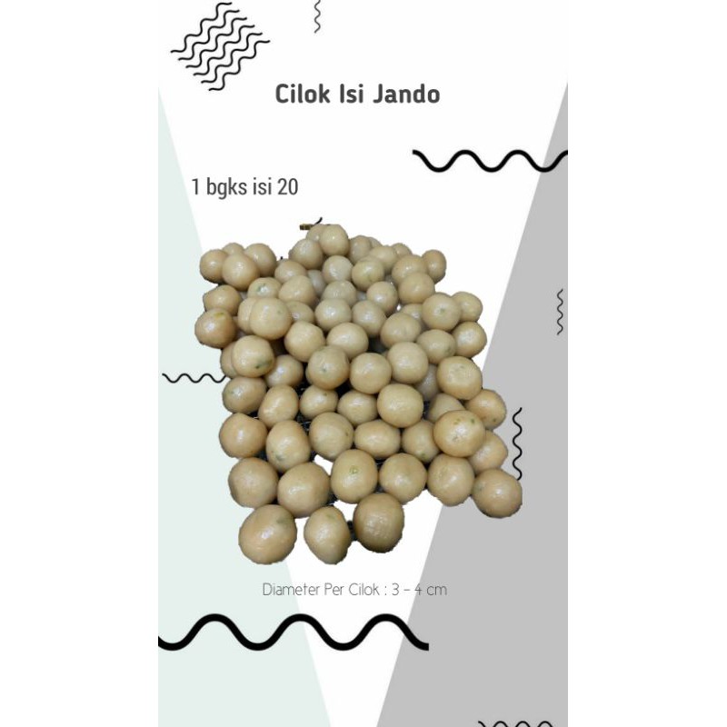 

Cilok / Baso Aci Isi Jando (Cemilan Bandung)