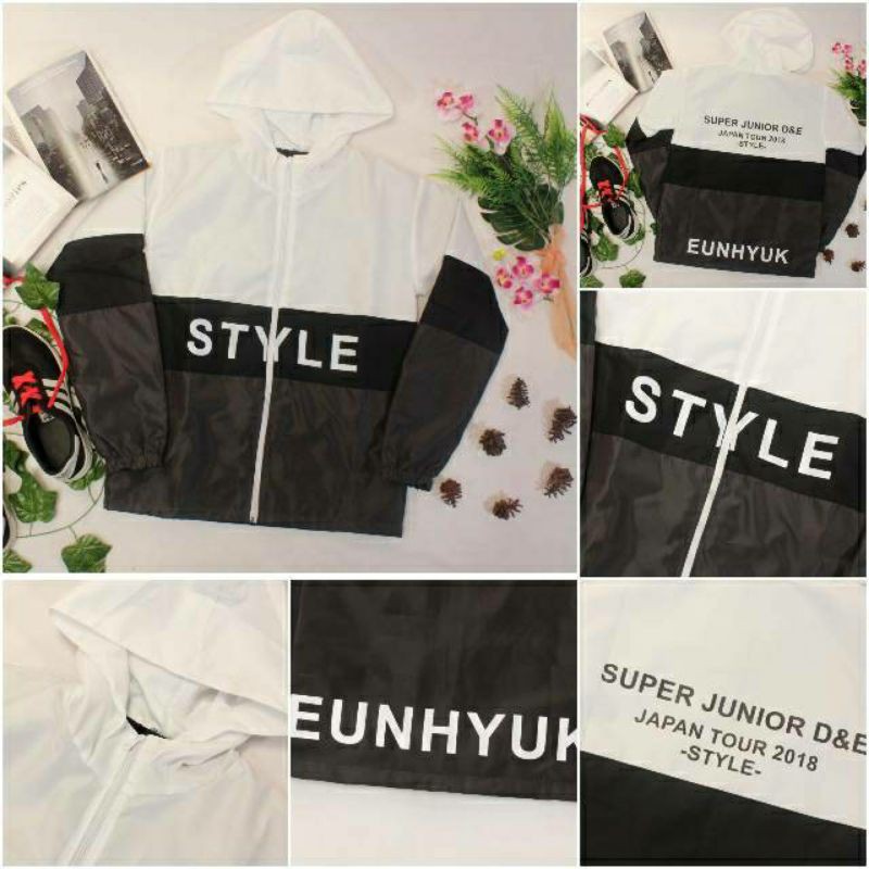 Jaket Sweater Hoodie KPOP Korea D&E Eunhyuk Suju Style Japan Tour 2018