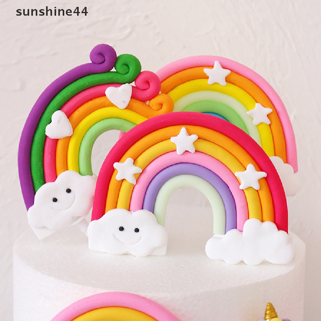 Sunshine Topper Kue Bentuk Balon / Bintang / Awan / Hujan Untuk Dekorasi Pesta Ulang Tahun