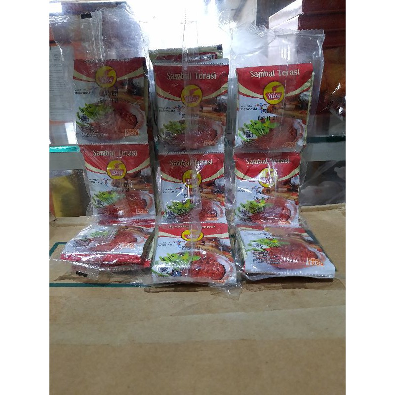 

Sambel terasi uleg perrenteng isi 10 sachet