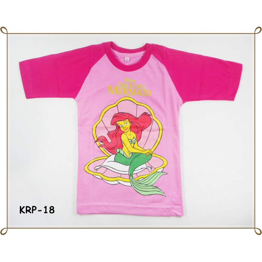 Kaos Karakter Anak Cewek Ukuran S / Kaos Atasan Anak usia 2 th / Kaos Anak Cewek (KRP)