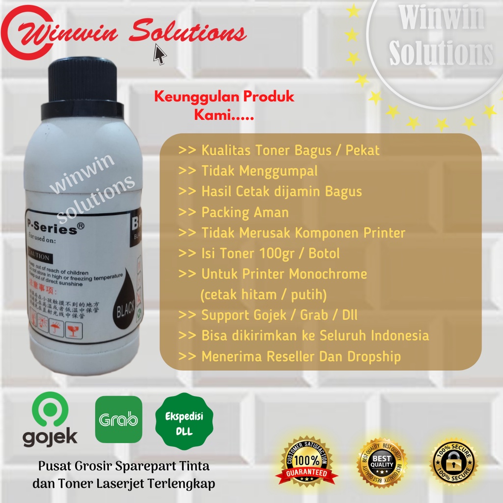 Bubuk Refill / Serbuk Toner PE220 PE-220 PE 220