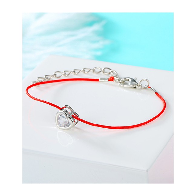 LRC Gelang Tangan Fashion Red Love Bracelet F93191