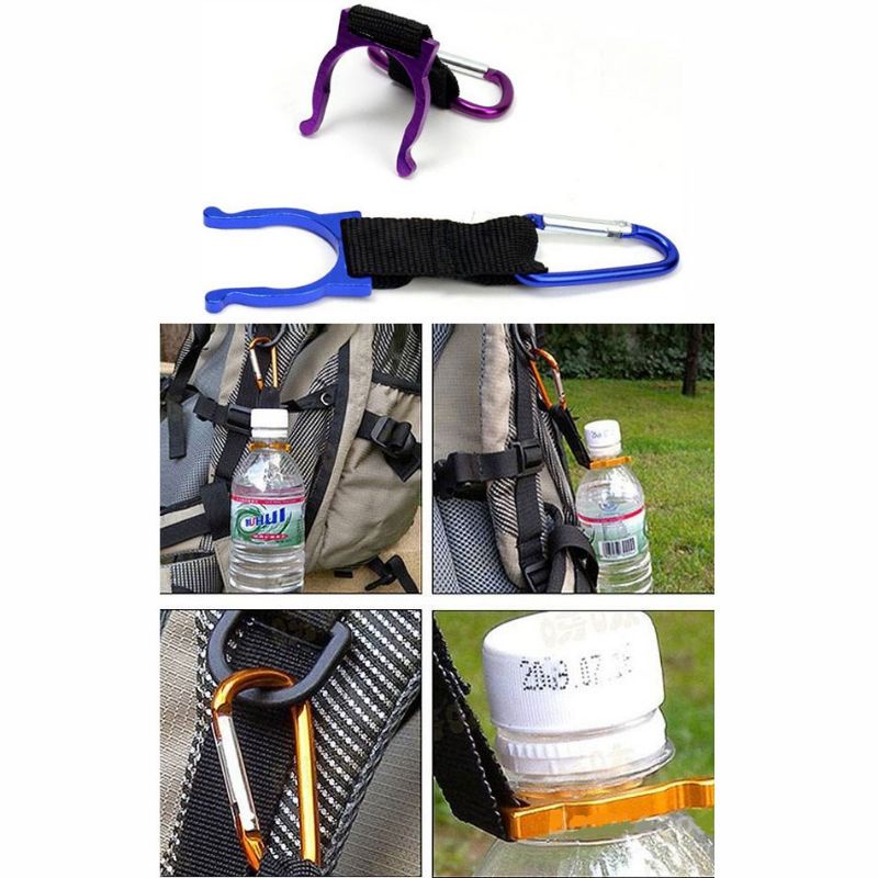 Carabiner Holder Mineral Bottle Buckle Keychain / Pengait Botol Minum